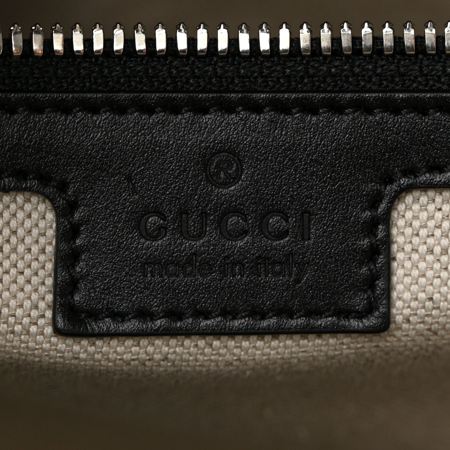 Gucci Calfskin GG Tennis Embossed Medium Tote Bag Black 7 of 11