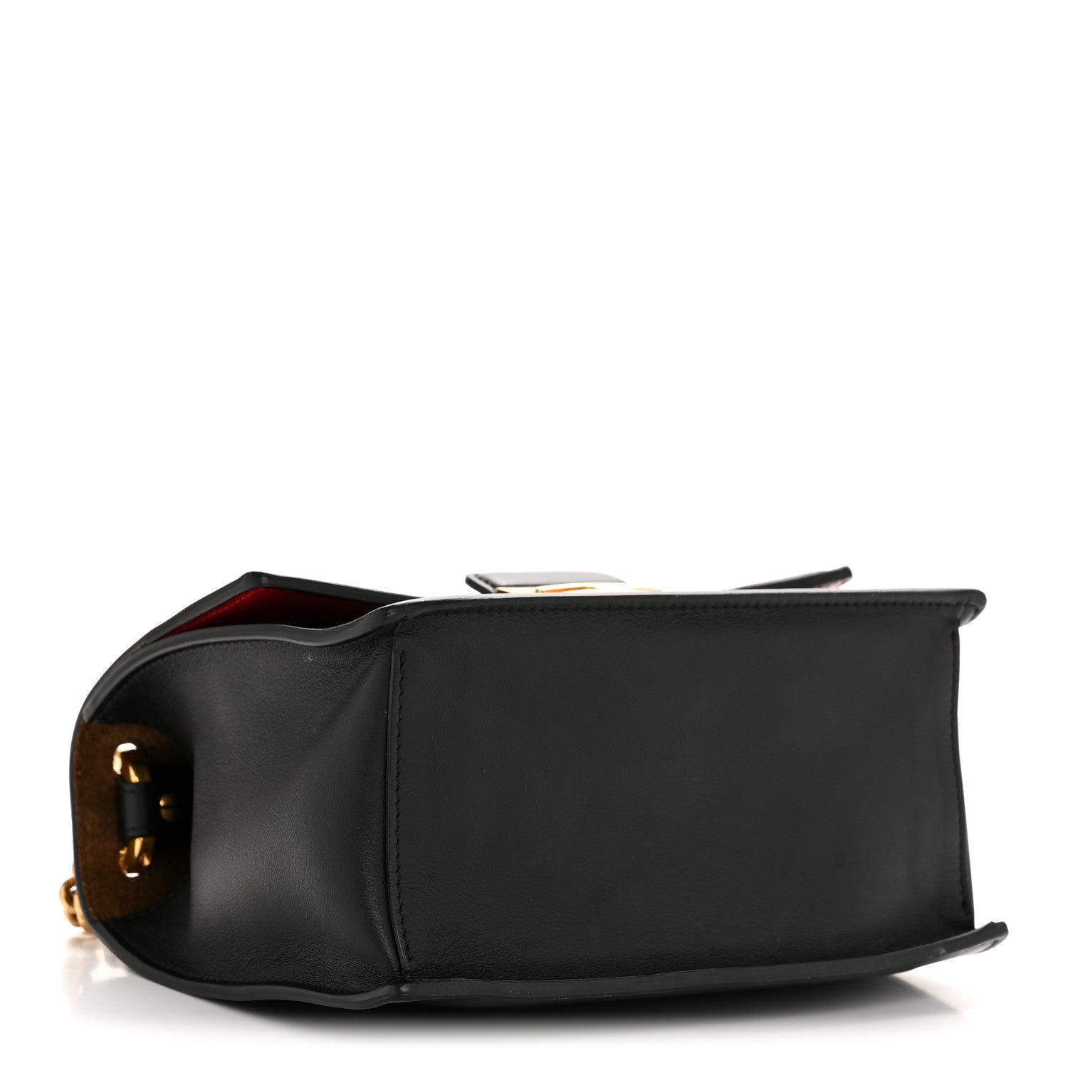 Fendi Vitello Grace Matte Small Kan U Shoulder Bag Black 6 of 27