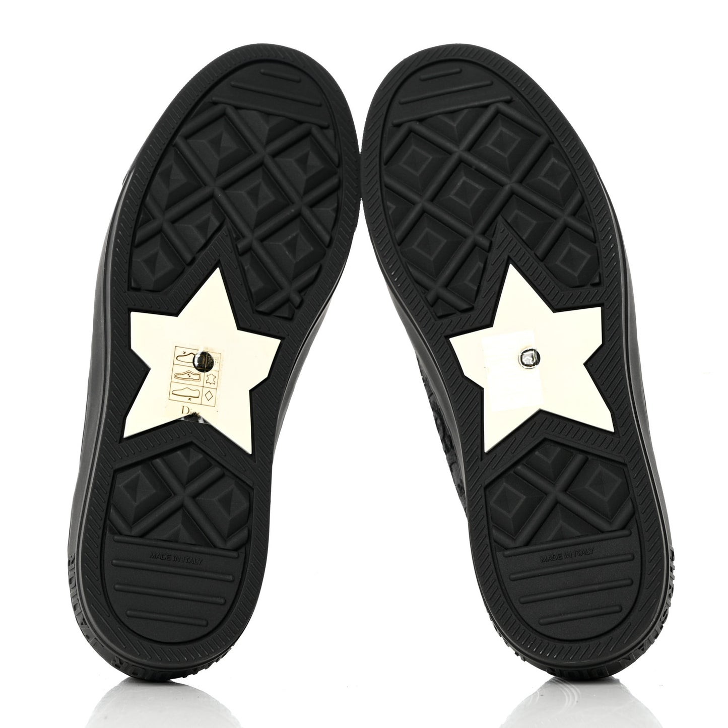 Canvas Oblique Walkin'N'Dior Low Top Sneakers 37 Black