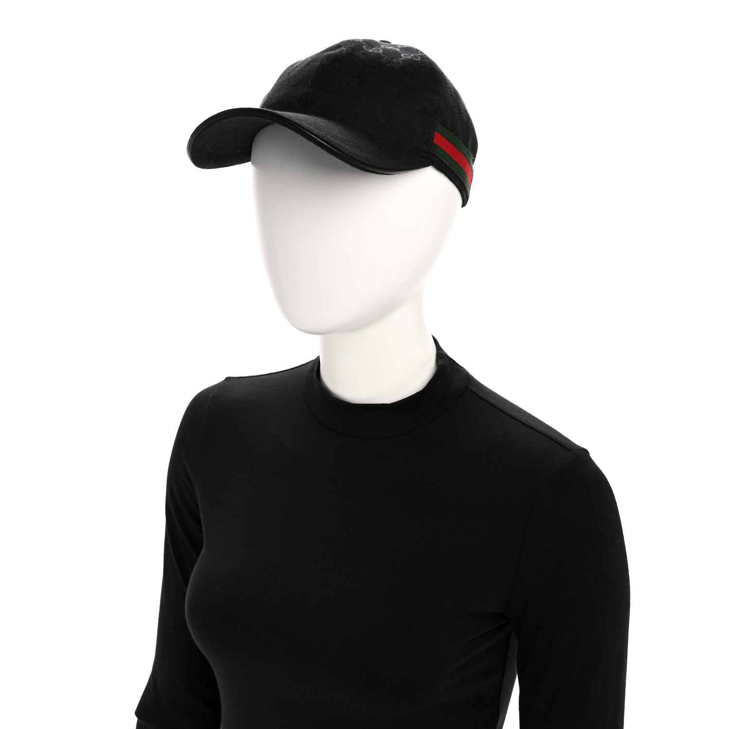 Gucci Monogram Web Baseball M Black 2 of 11