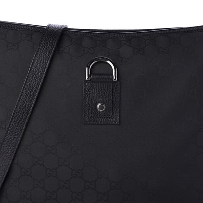 Gucci Monogram Abbey Messenger Bag Black 10 of 10