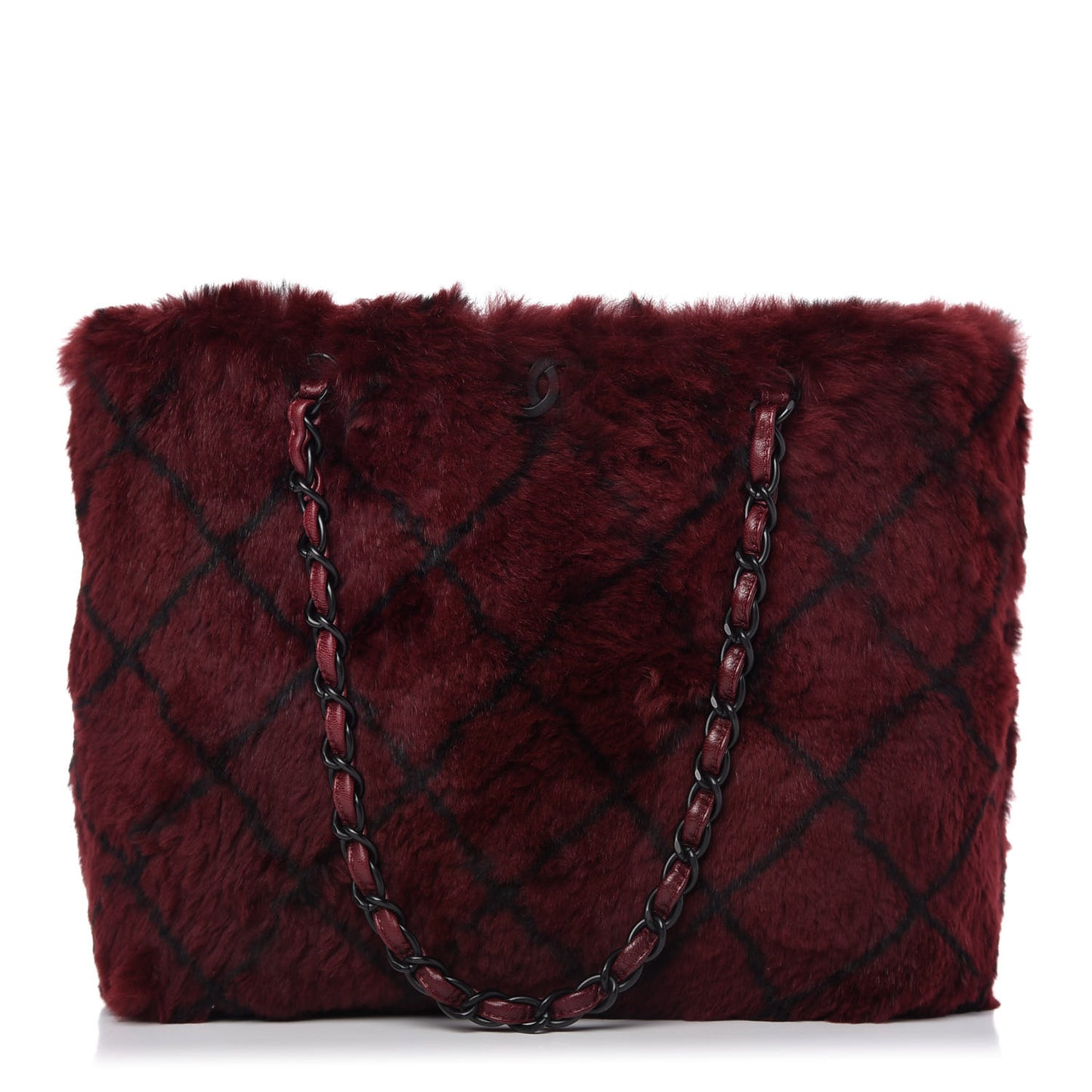 Lapin Fur Quilt Pattern Tote Red