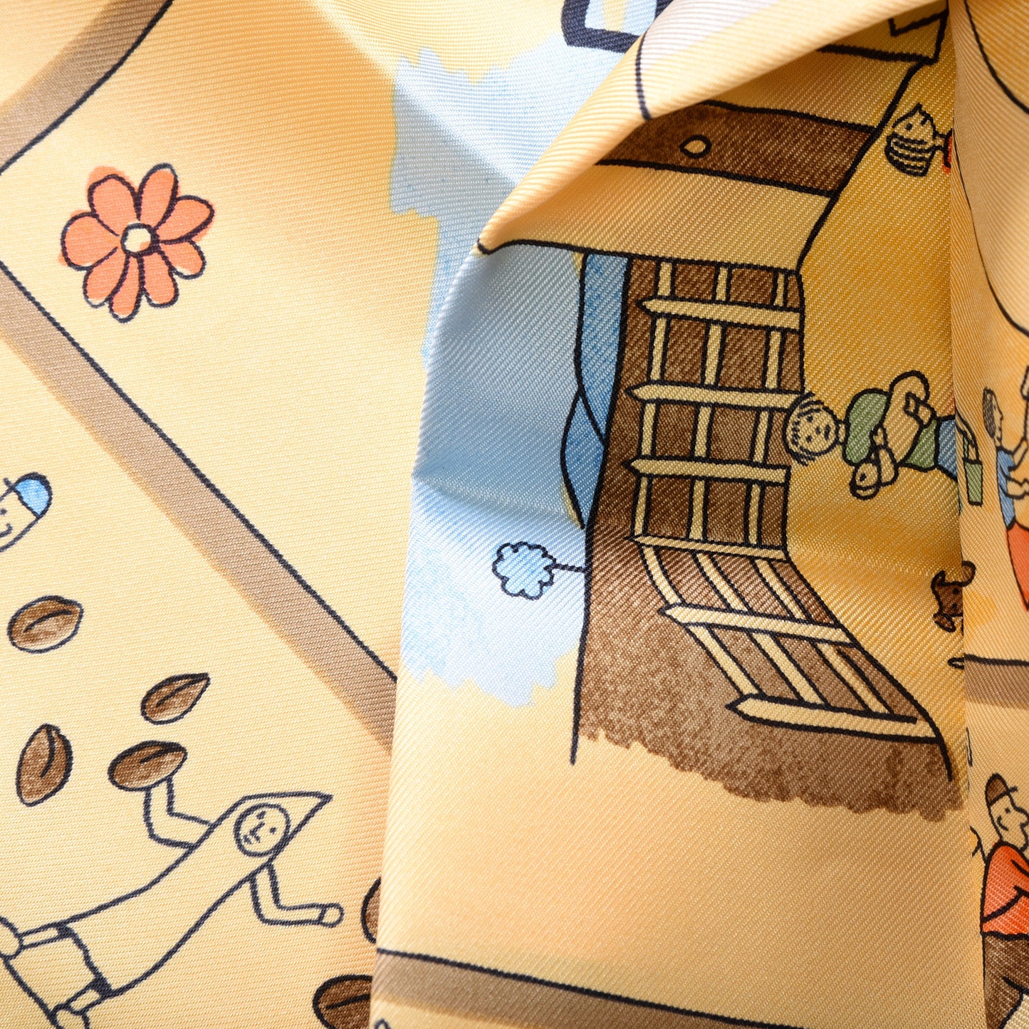 Silk Retour A'Laterre Pocket Square