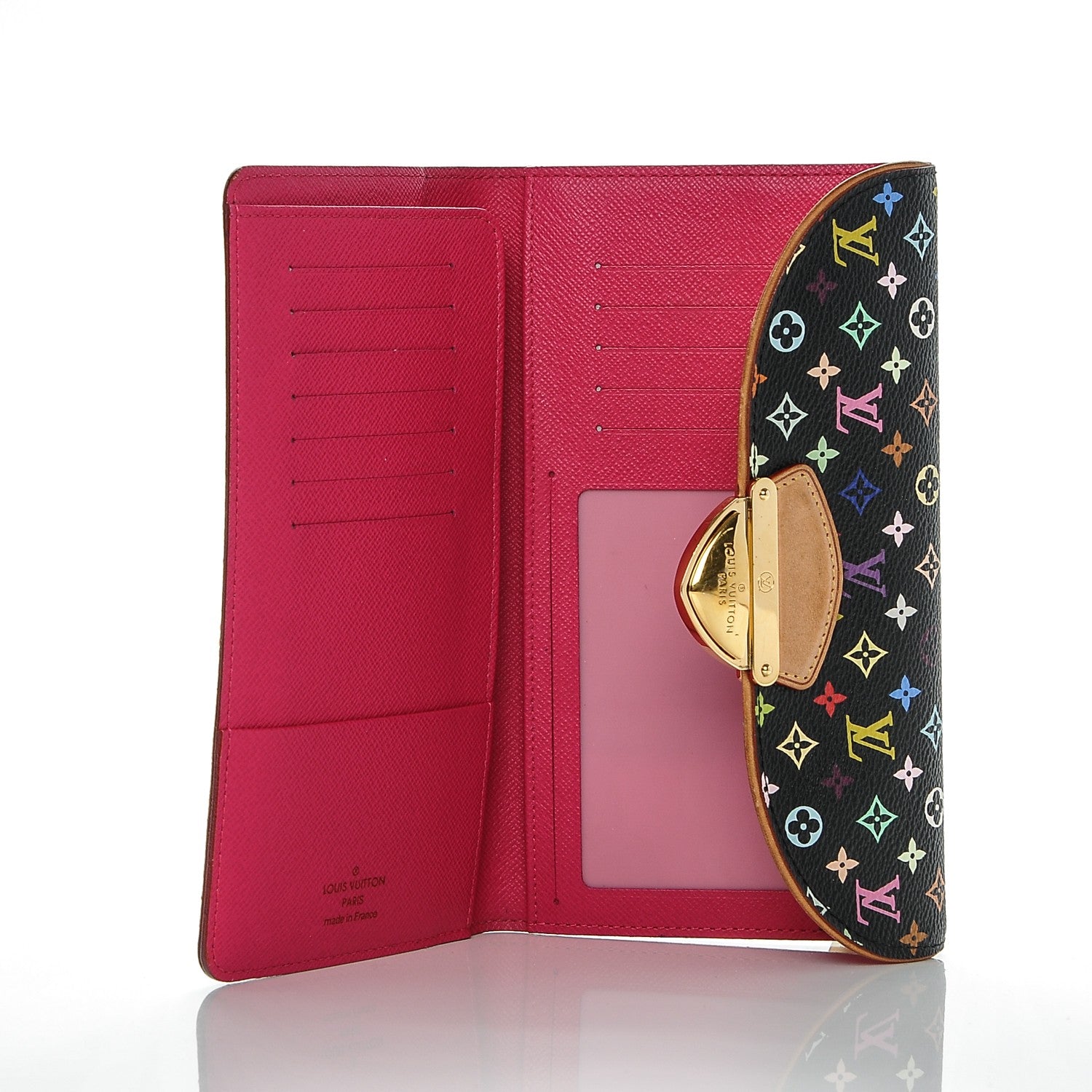 Louis Vuitton Monogram Multicolor Eugenie Wallet Black Grenade 5 of 6