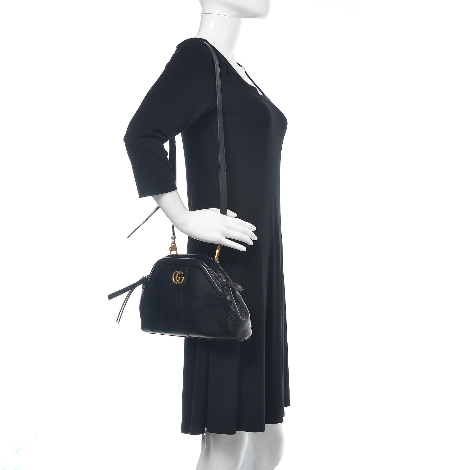 Gucci Calfskin Small Re(Belle) Crossbody Bag Black 2 of 10