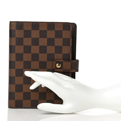 Louis Vuitton Damier Ebene Medium Ring Agenda Cover 2 of 13