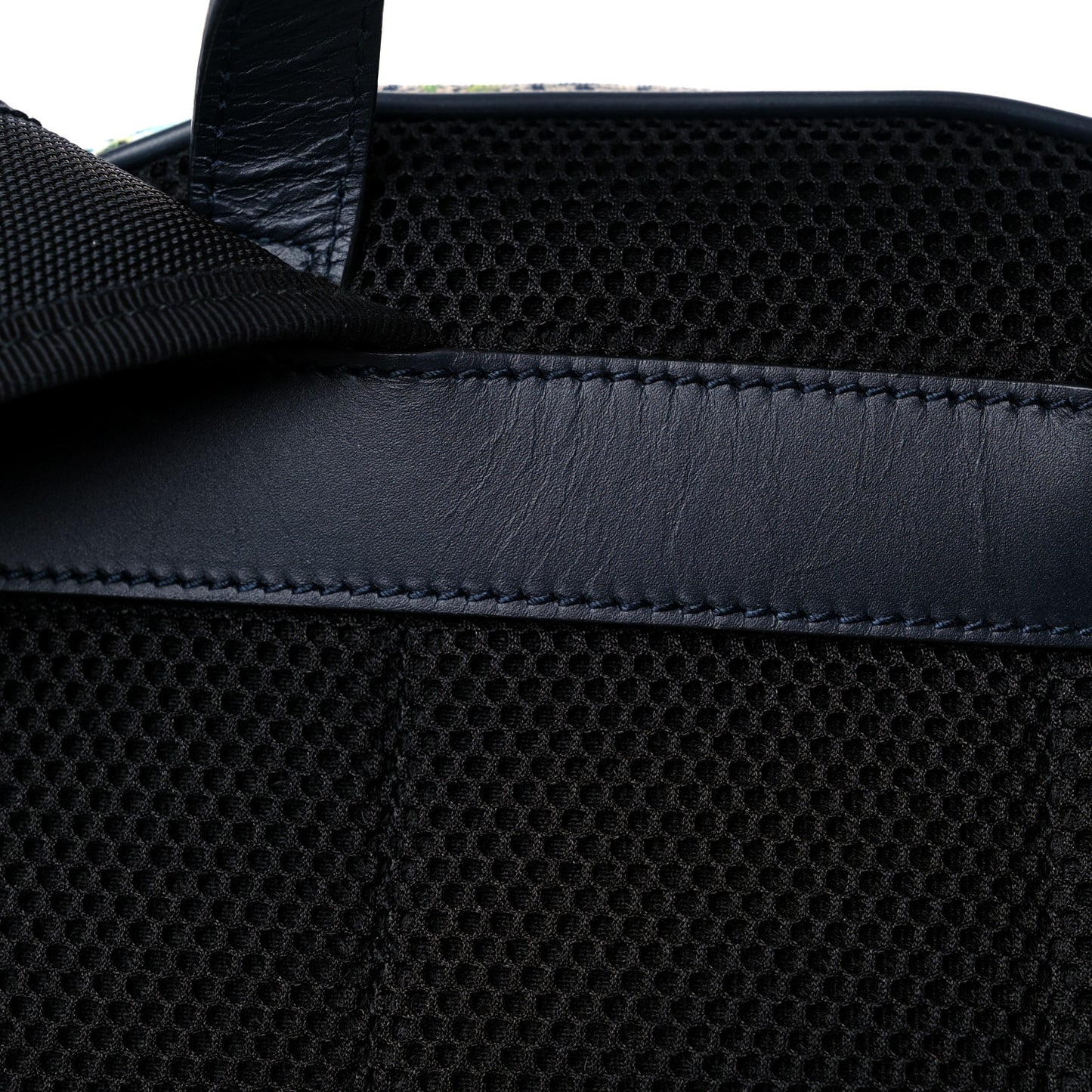 GG Supreme Monogram Blooms Medium Day Backpack Beige Blue Navy