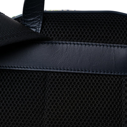 Gucci GG Supreme Monogram Blooms Medium Day Backpack Beige Blue Navy 11 of 12