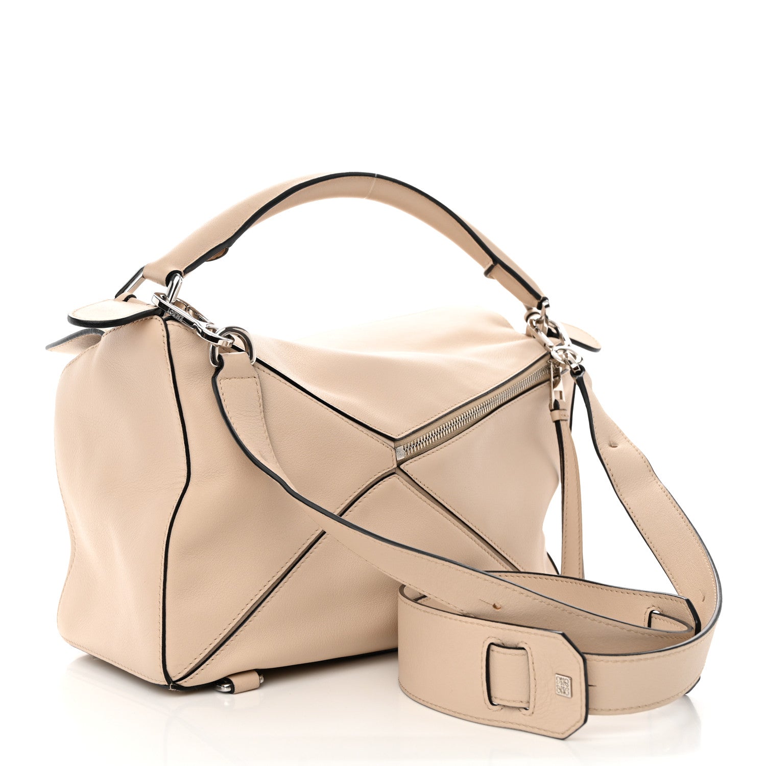 Loewe Calfskin Medium Puzzle Bag Ash 3 of 13