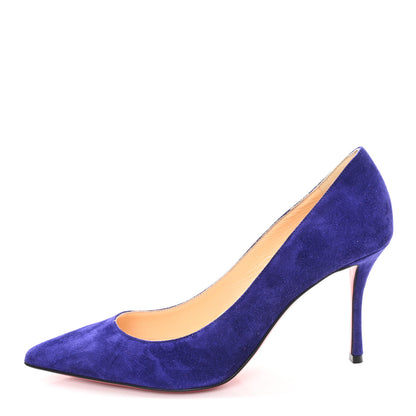 Christian Louboutin Veau Velours Decoltish 85 Pumps 37.5 Encre 1 of 9