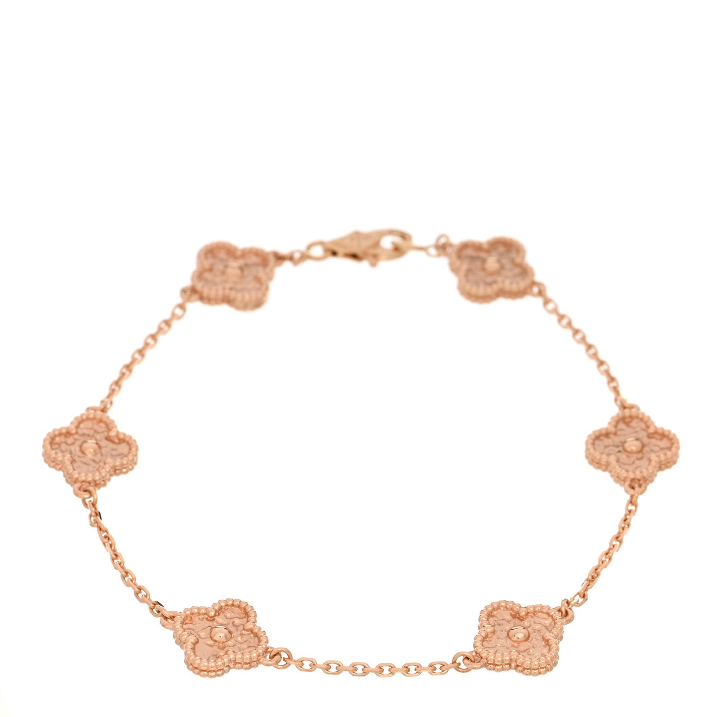 18K Rose Gold 6 Motifs Sweet Alhambra Bracelet