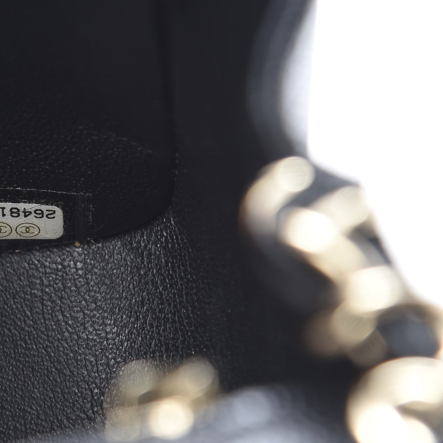 Caviar Quilted Mini Square Flap Black