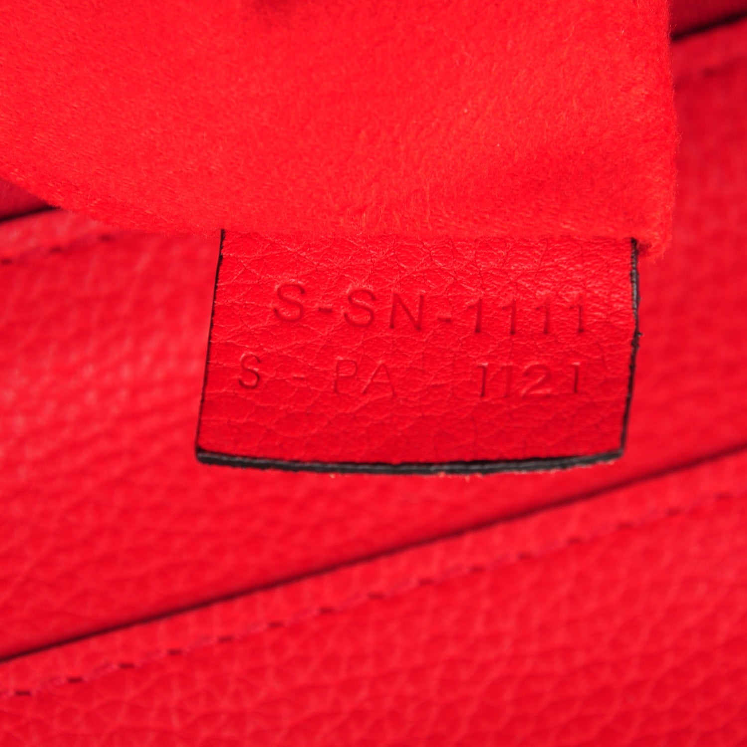 Celine Drummed Calfskin Mini Luggage Coquelicot 7 of 7