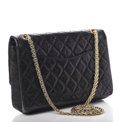 Chanel Aged Calfskin Quilted 2.55 Reissue 226 Flap Black 3 of 14