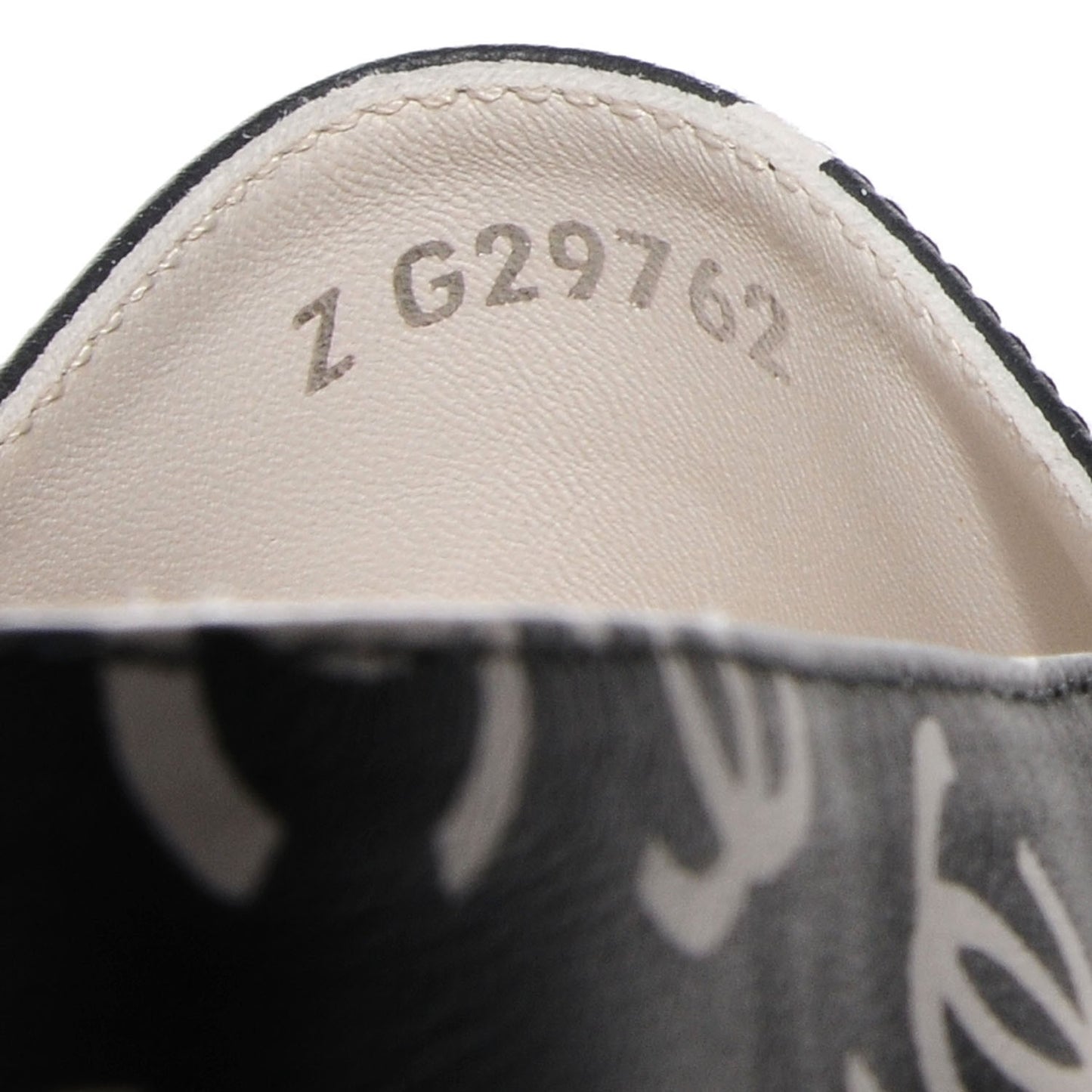 Lambskin Printed CC Espadrilles 38 Black White