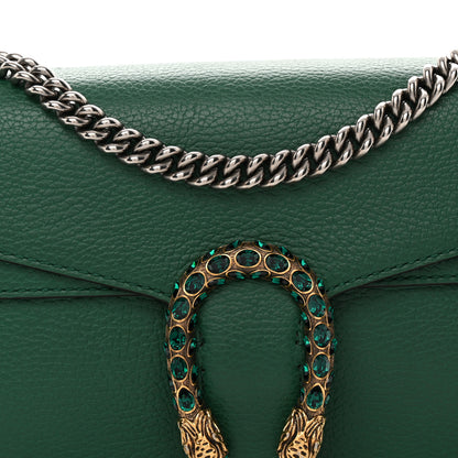 Gucci Pebbled Calfskin Small Dionysus Shoulder Bag Emerald 8 of 10