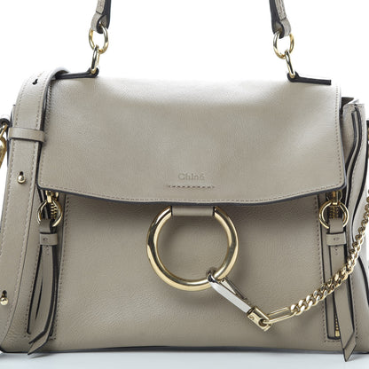 Chloe Calfskin Small Faye Day Shoulder Bag Motty Grey 9 of 16