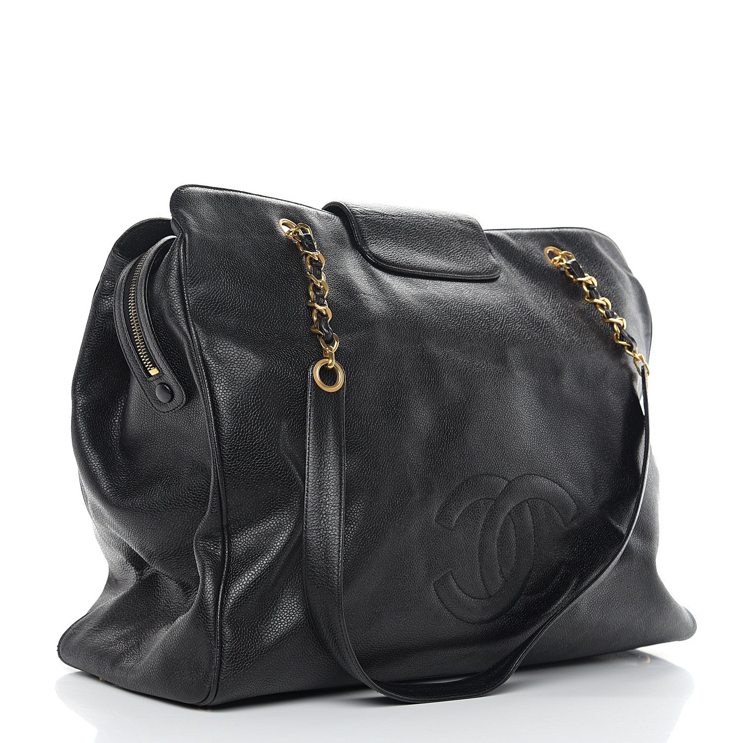 Chanel Caviar XL Weekender Bag Black 2 of 9