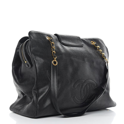 Chanel Caviar XL Weekender Bag Black 2 of 9