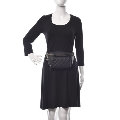 Chanel Caviar Quilted Business Affinity Waist Belt Bag Black 2 of 10
