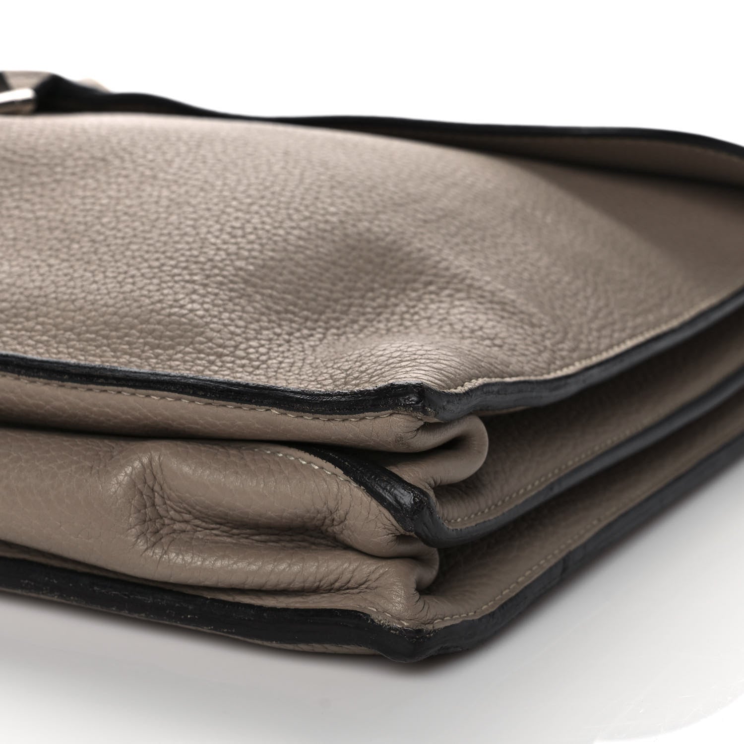 Hermes Taurillon Clemence Sac A Depeche 38 Briefcase Gris Tourterelle 9 of 11