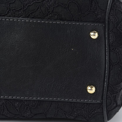 Dolce & Gabbana Calfskin Lace Large Miss Sicily Satchel Black 11 of 13