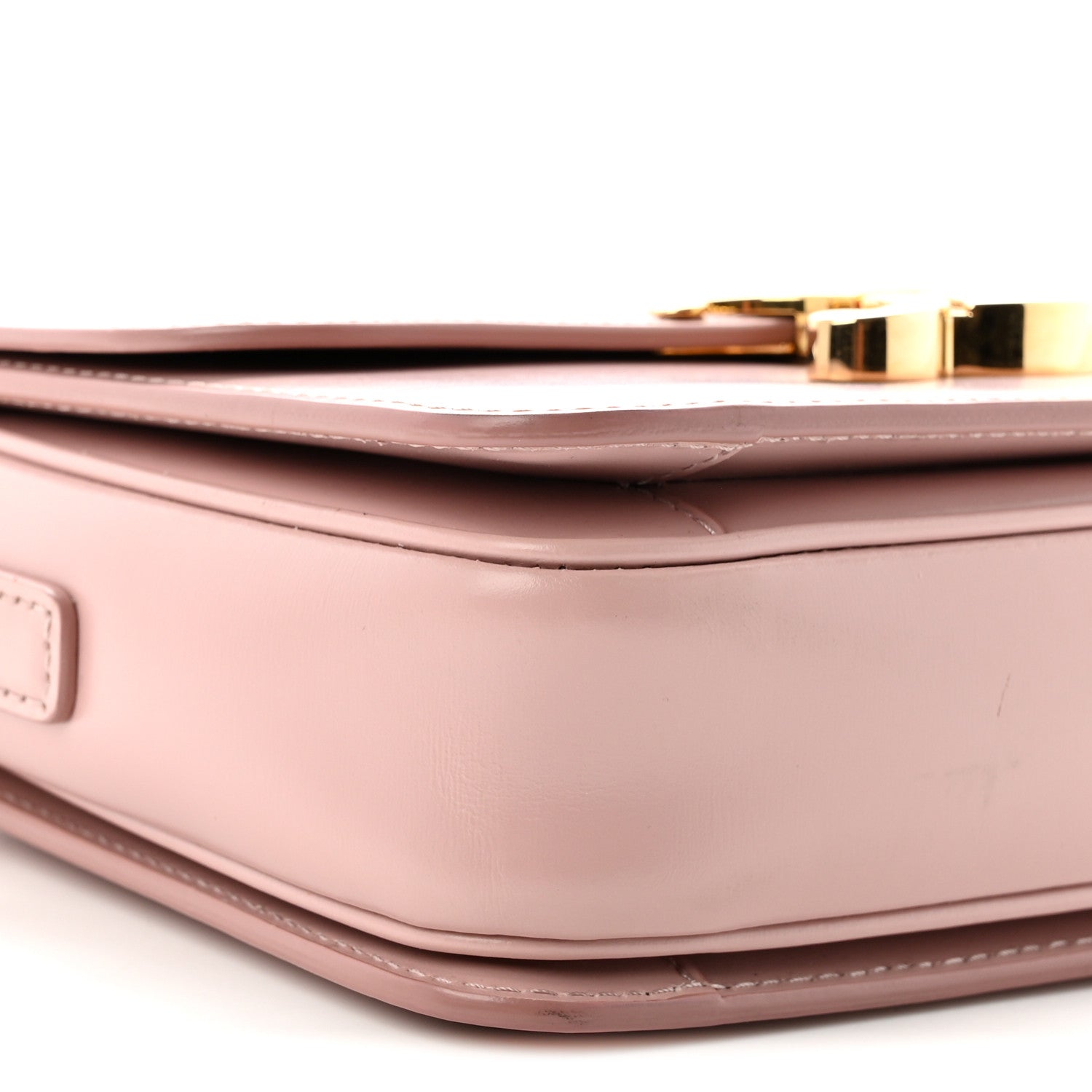 Celine Shiny Calfskin Teen Triomphe Vintage Pink 9 of 10