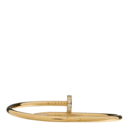 Cartier 18K Yellow Gold Diamond Juste Un Clou Bracelet 18 3 of 4