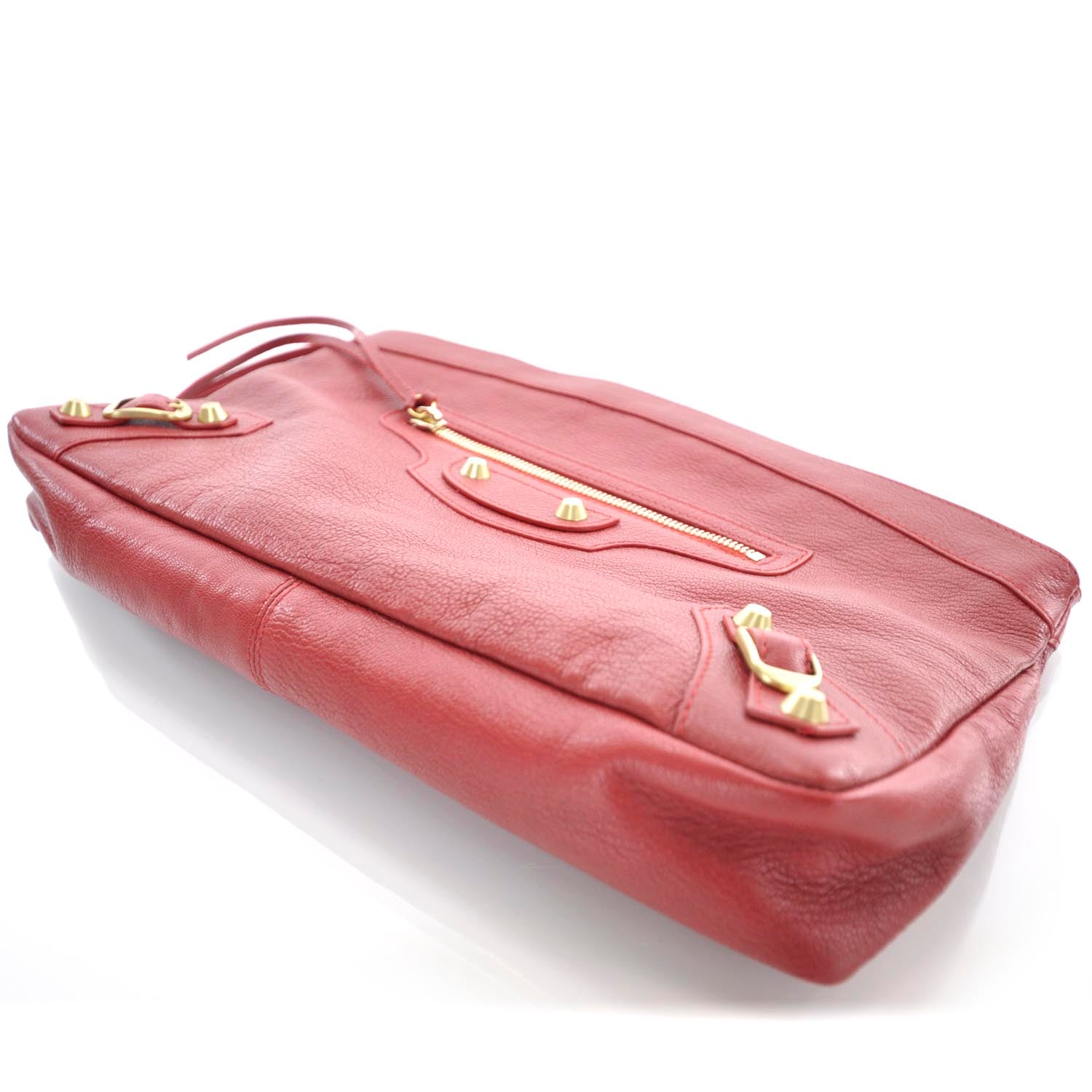 Balenciaga Chevre Premier Clutch Red 3 of 7