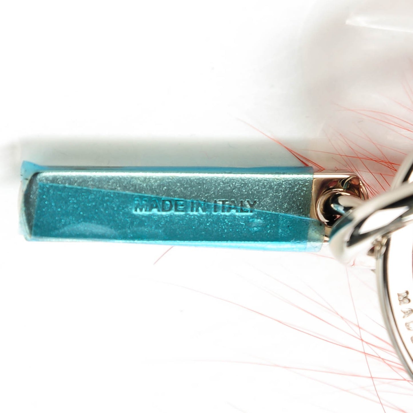 Fox Nutria Fur Backpack Monster Bag Bug Charm Blue