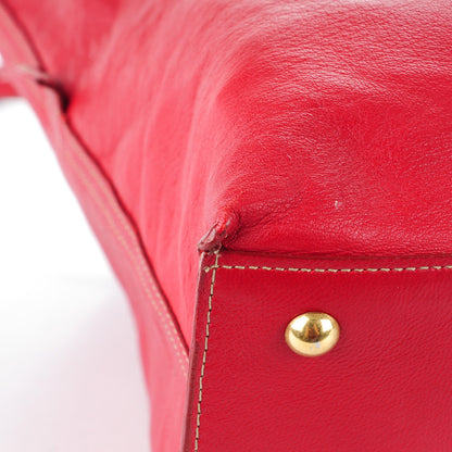 Saint Laurent Patent Lambskin Medium Neo Double Reversible Tote Beige Red 11 of 14