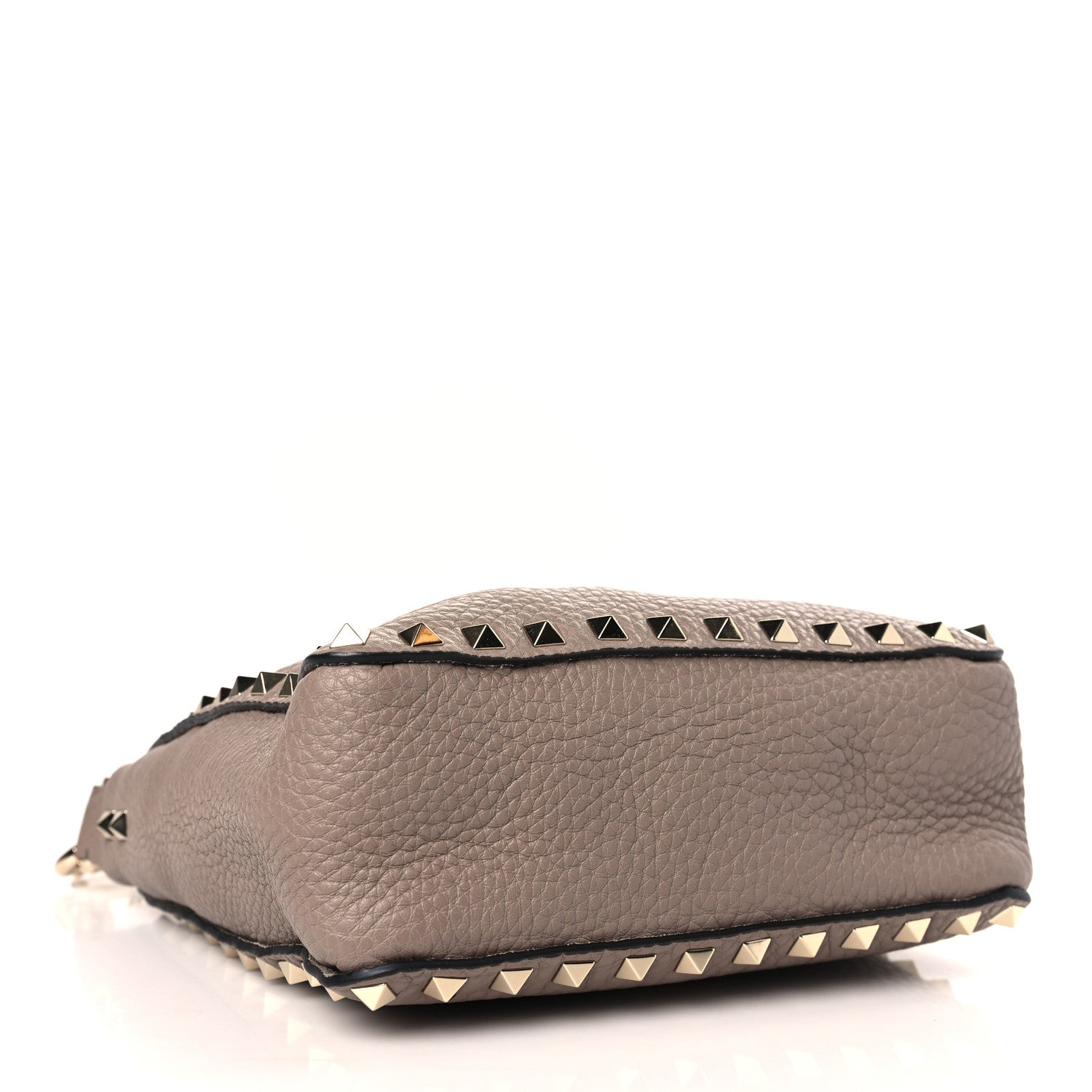 Valentino Garavani Pebbled Calfskin Mini Rockstud Flip-Lock Messenger Bag Poudre 4 of 8