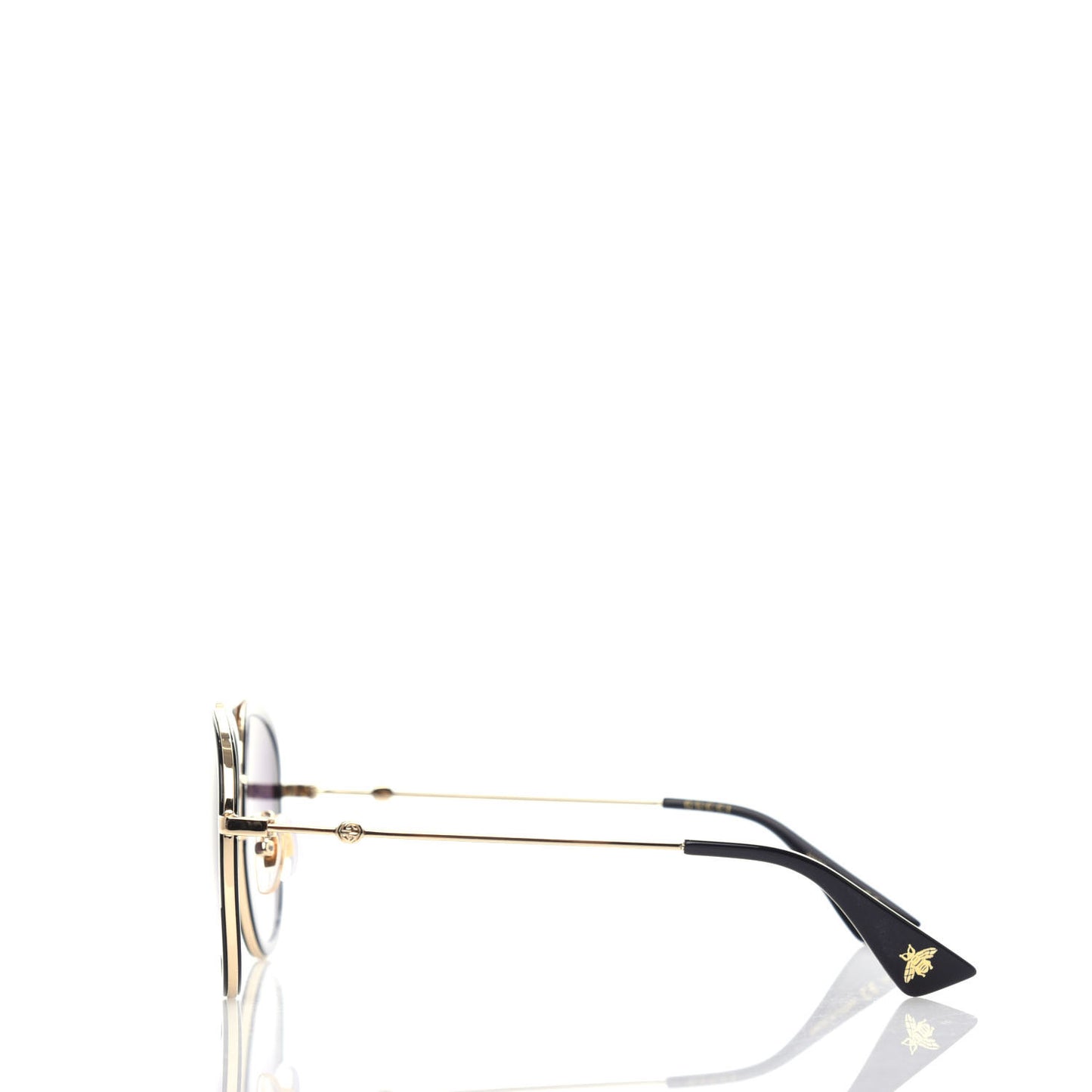 Aviator Sunglasses GG0062S Gold Black