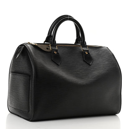 Louis Vuitton Epi Speedy 30 Black 3 of 13
