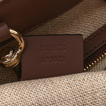 Gucci Canvas Calfskin Small Craft Tote Brown 9 of 17
