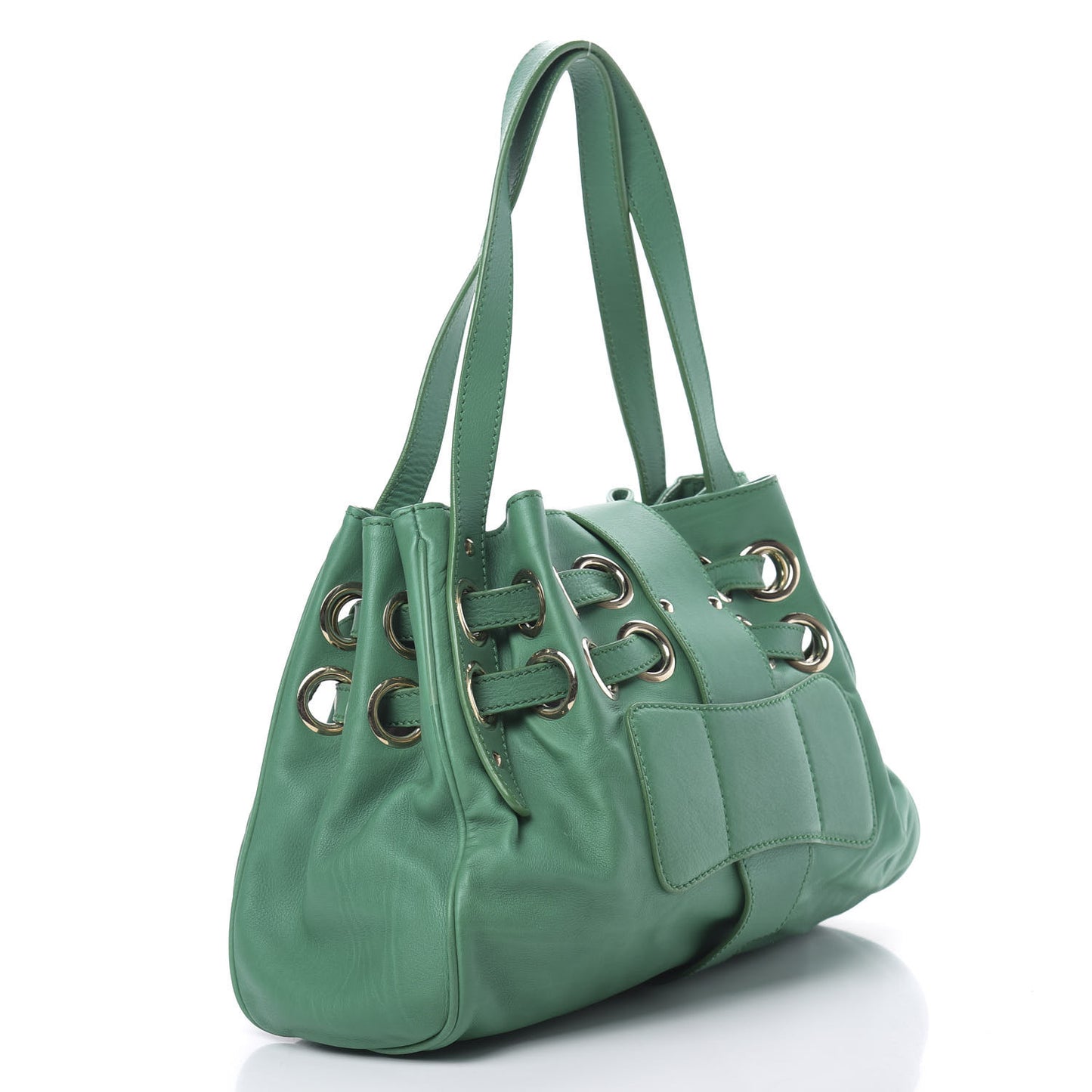 Calfskin Ramona Tote Green