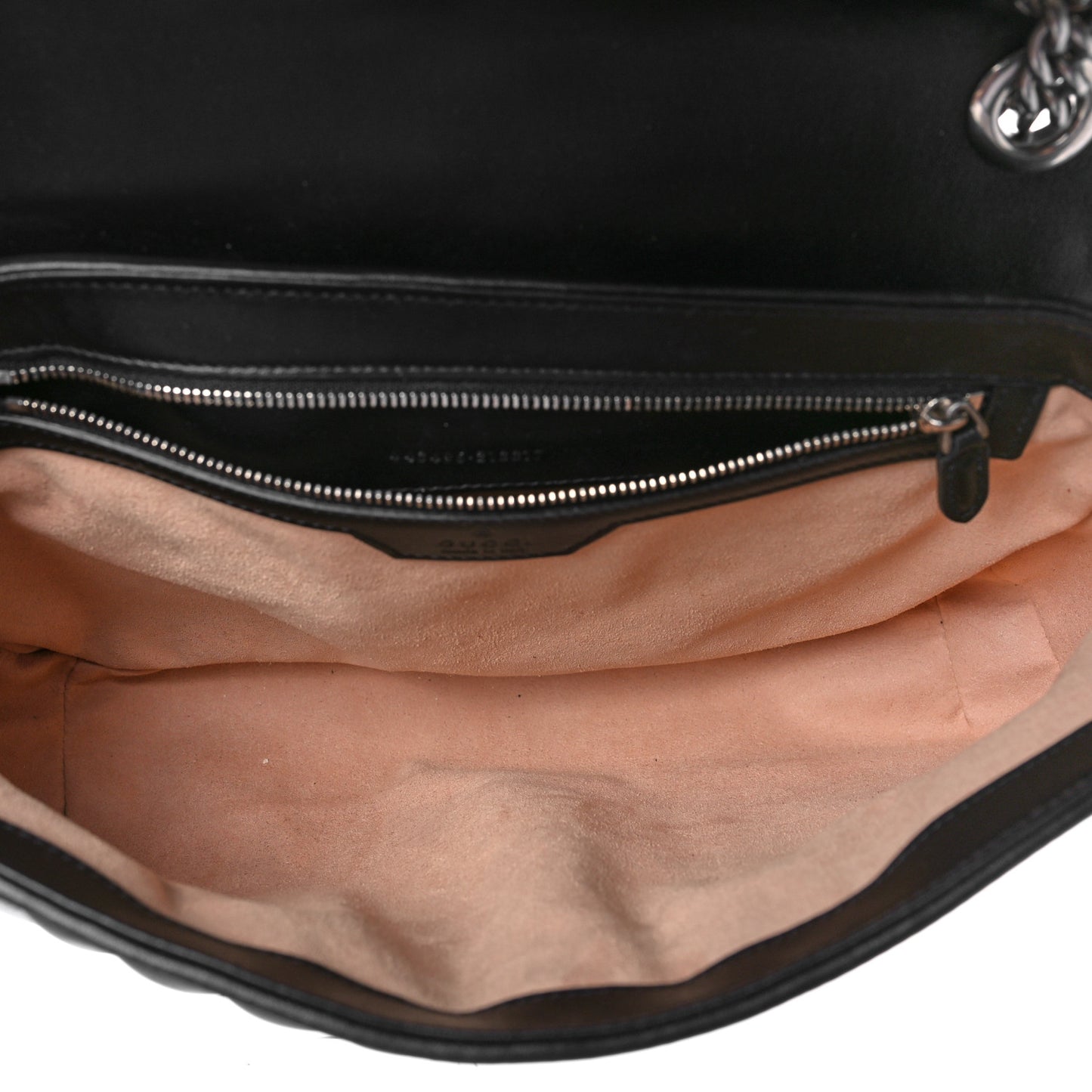 Calfskin Matelasse Aria Medium GG Marmont Shoulder Bag Black