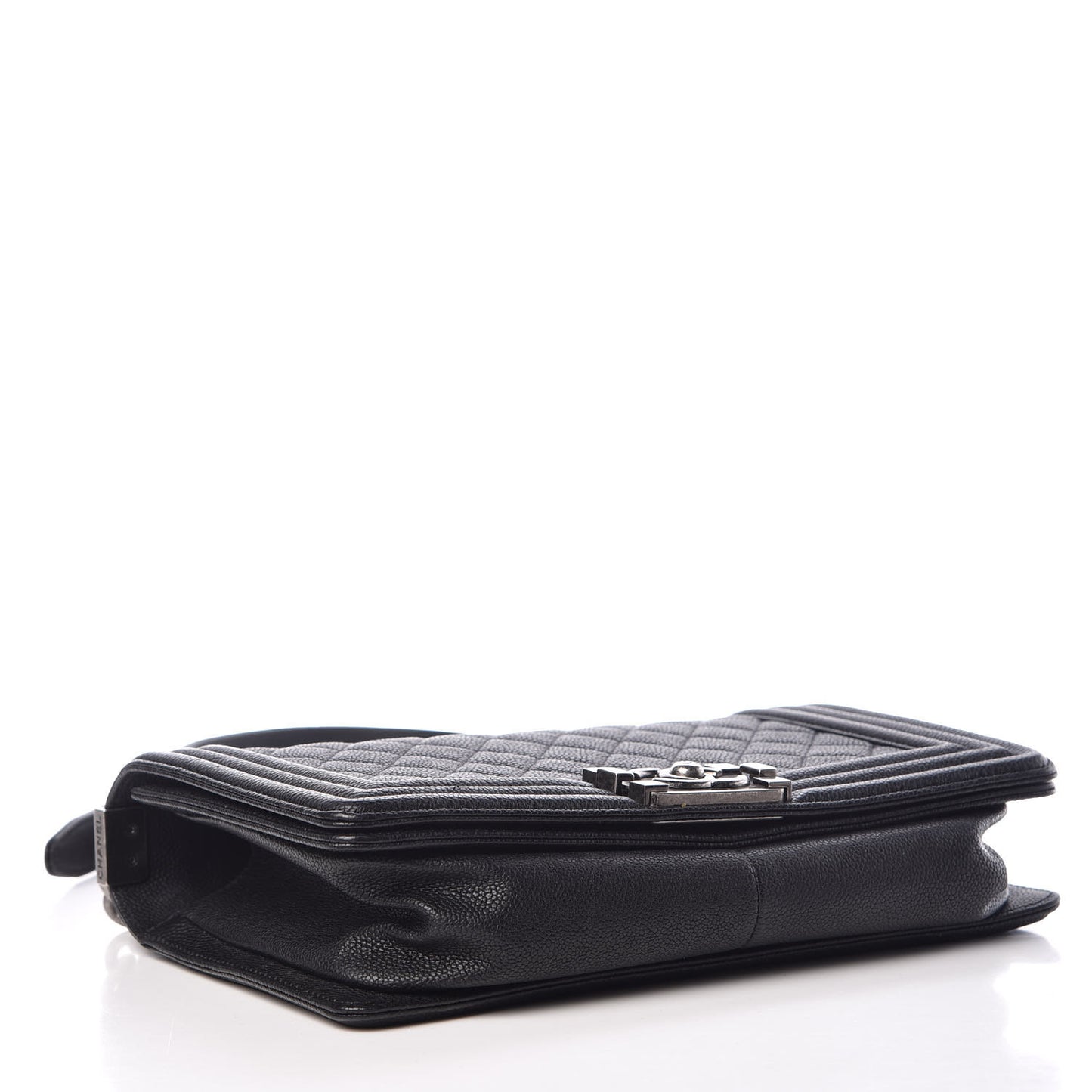 Caviar Quilted Medium Boy Flap Black