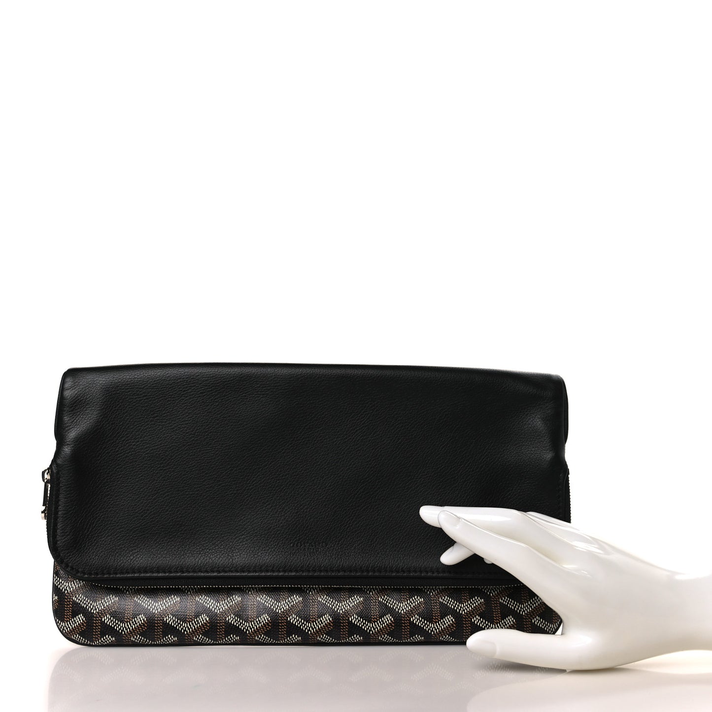 Goyardine Sainte Marie Soft Clutch Black