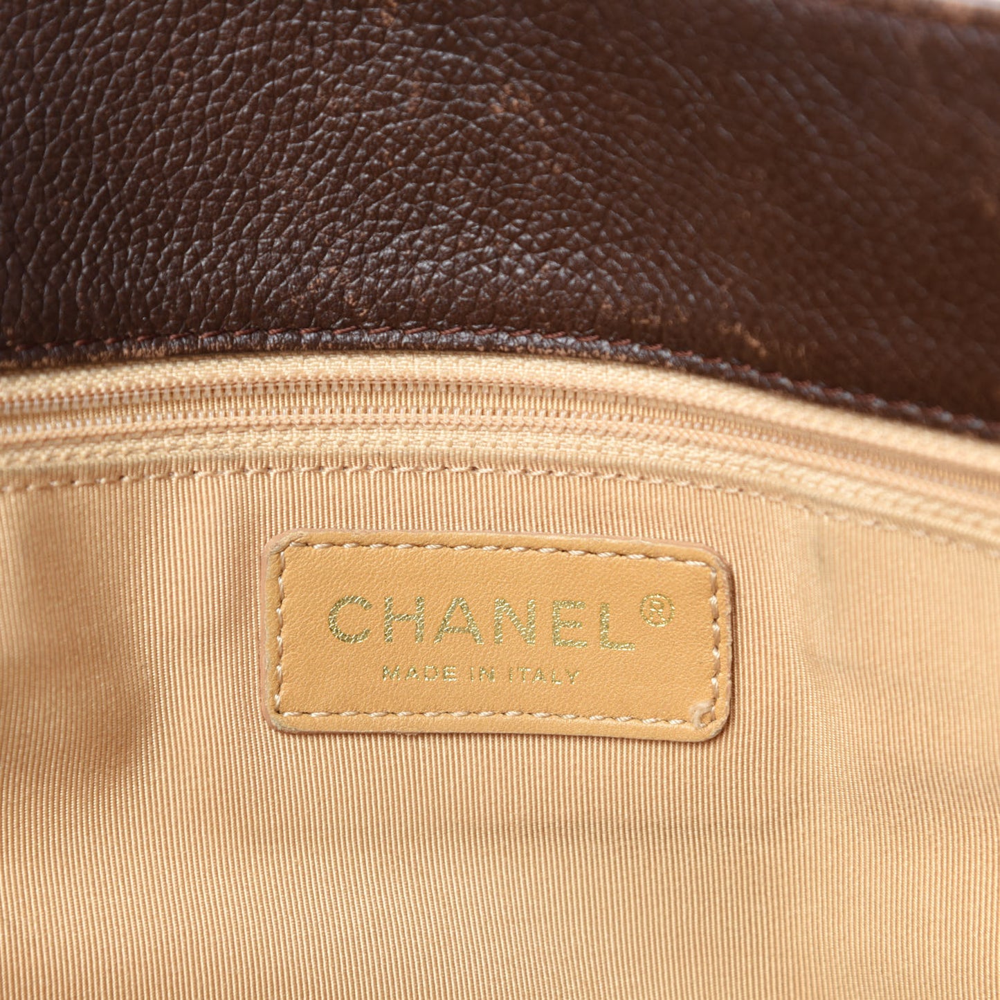 Calfskin Cerf Executive Shopper Tote Brown