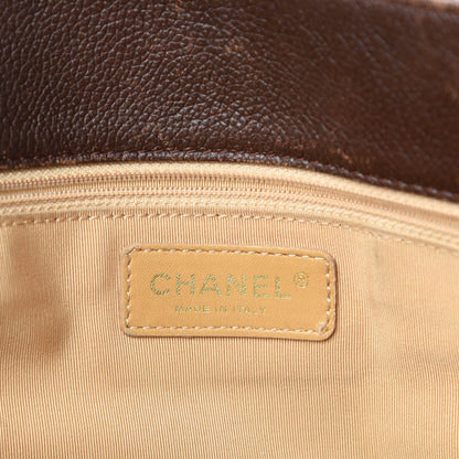 Chanel Calfskin Cerf Executive Shopper Tote Brown 19 of 21