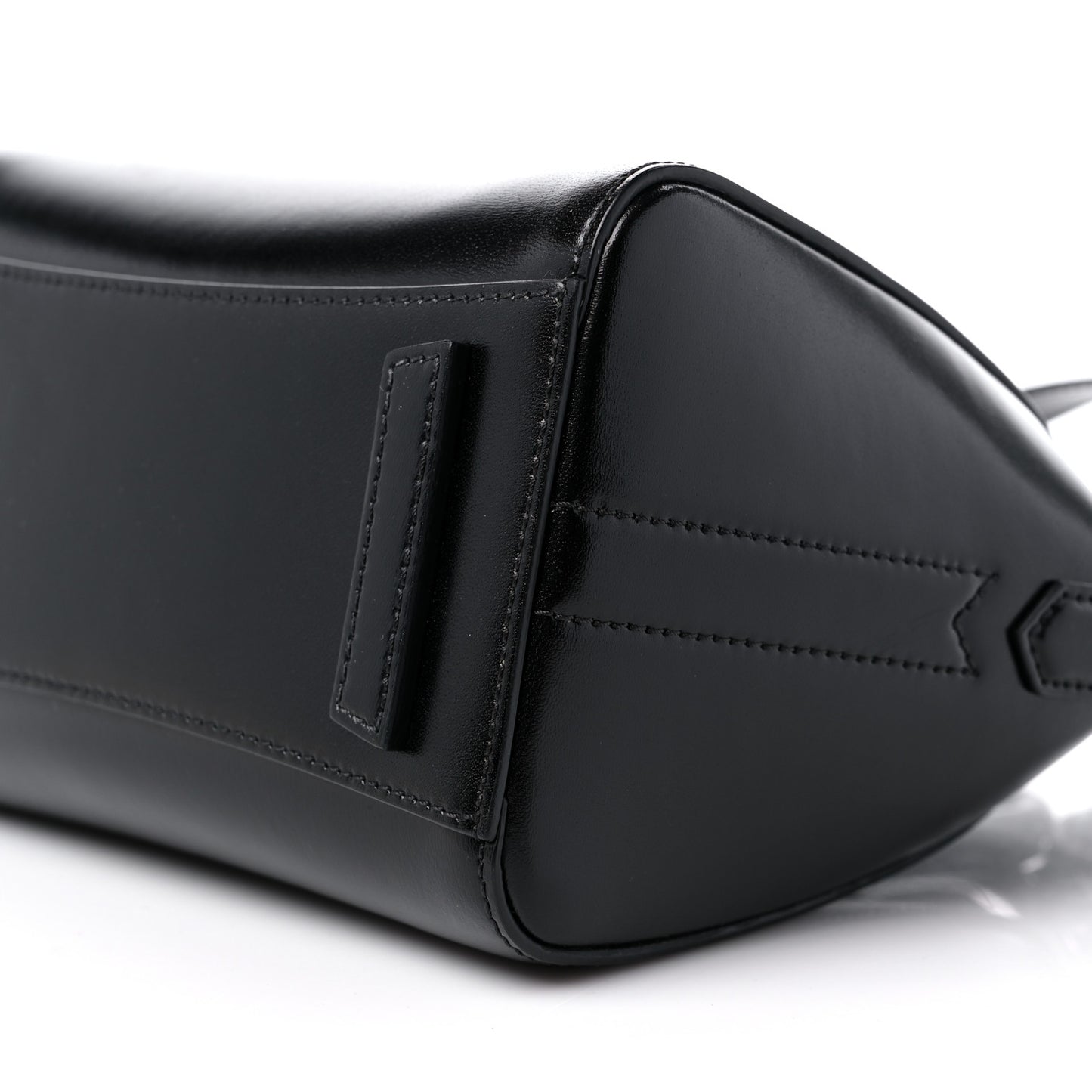 Shiny Lord Calfskin Mini Antigona Black