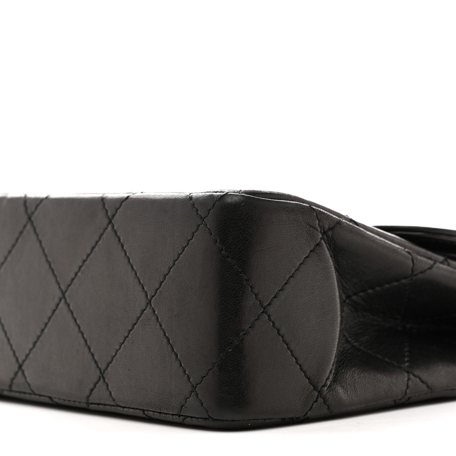 Chanel Lambskin Quilted Medium Single Flap Black 10 of 14