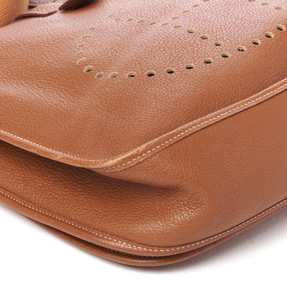 Hermes Taurillon Clemence Evelyne II PM Gold 5 of 8