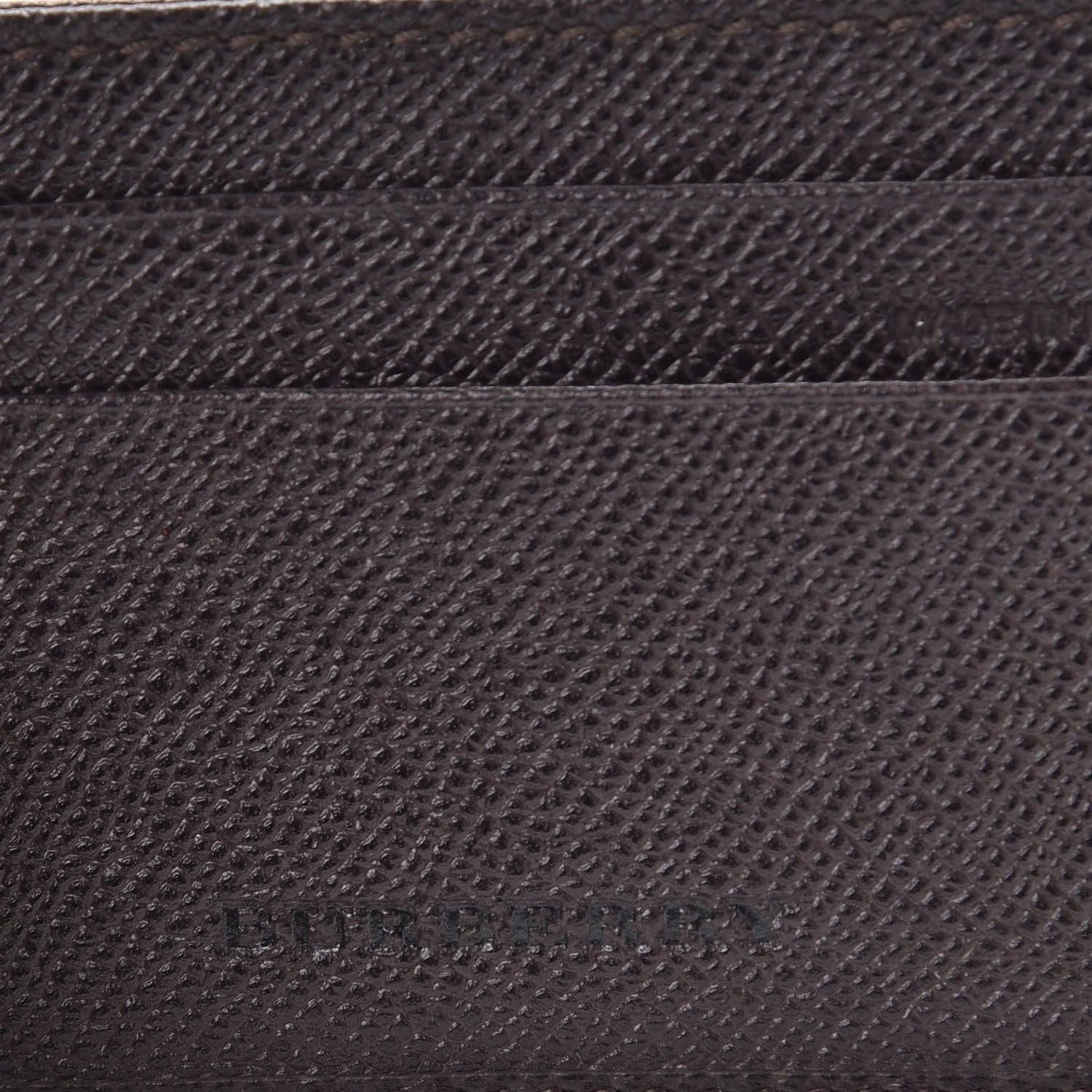 Burberry Grained Calfskin Credit Card Case Ebony 6 of 7