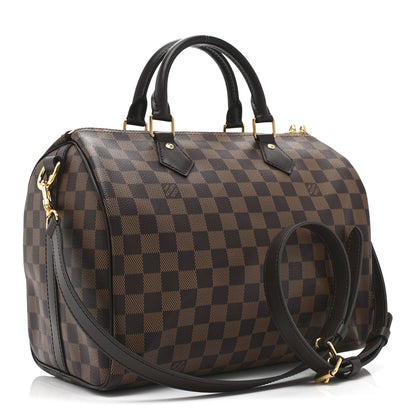 Louis Vuitton Damier Ebene Speedy Bandouliere 30 3 of 9