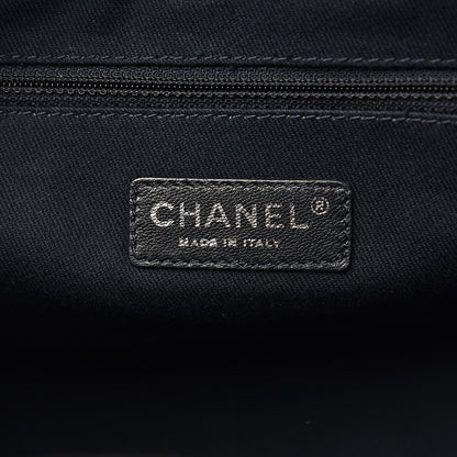 Chanel Denim Deauville Bowling Bag Dark Blue 5 of 12