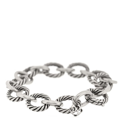 David Yurman Sterling Silver 12mm Large Oval Link Bracelet 2 of 3