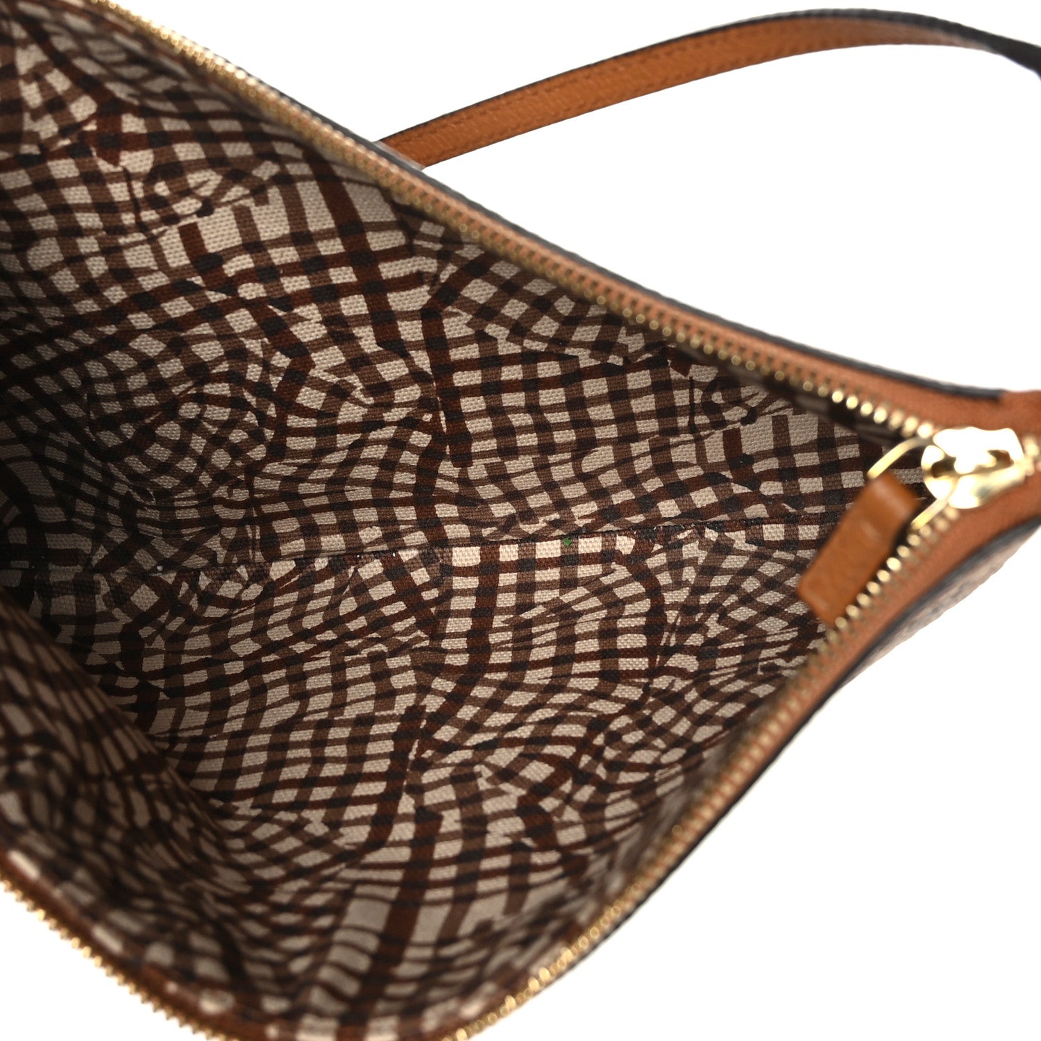 MCM Visetos Liz Shopper Tote Pouch Cognac 5 of 8