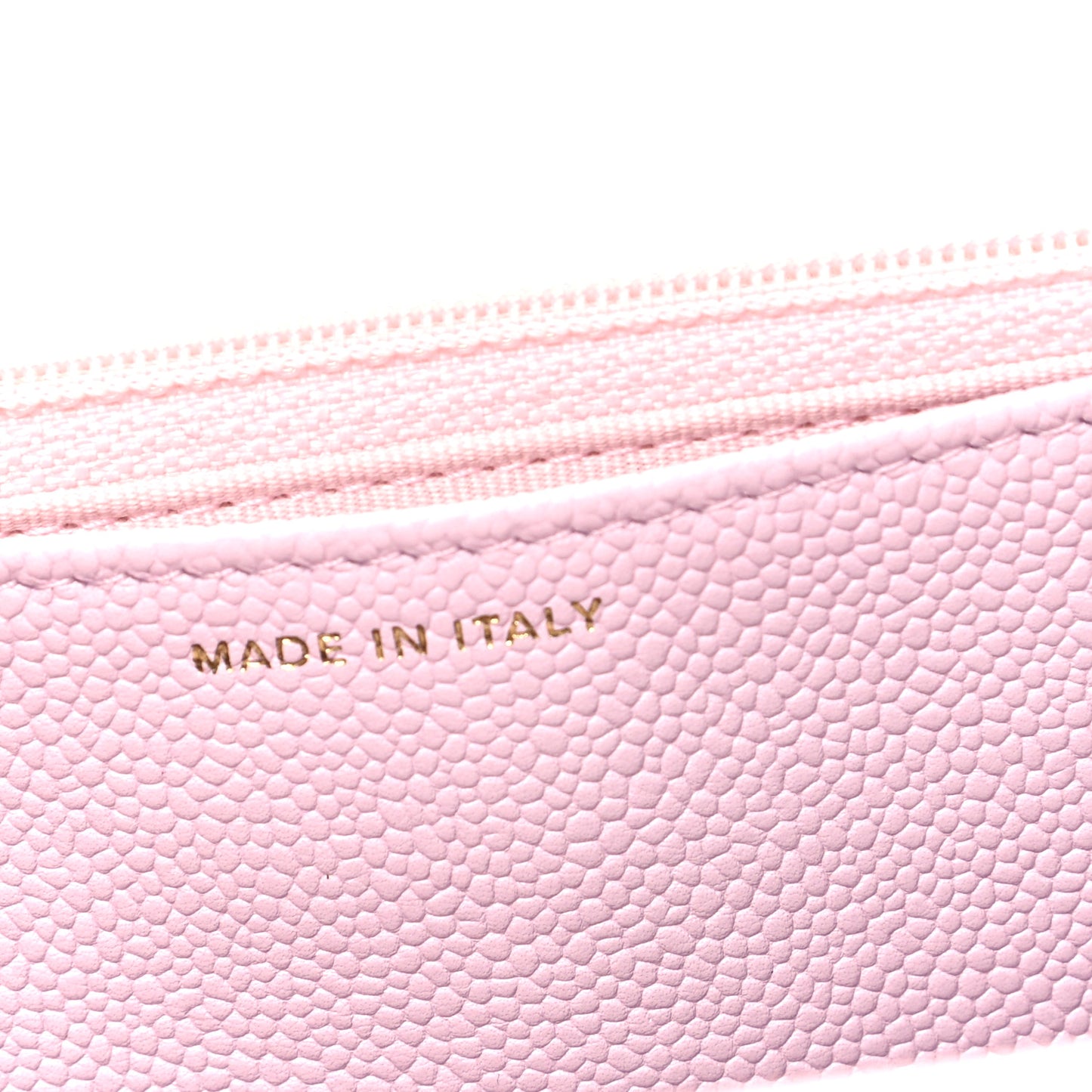Caviar Quilted Tiny CC Wallet On Chain WOC Light Pink